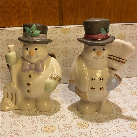 Lenox Other - Lenox Salt and Pepper Shakers Snowmen Vintage